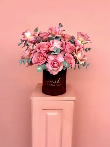 Bordo Kadife Kutuda Hermosa Güller