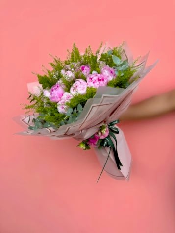 15’li Pembe Şakayık Buketi