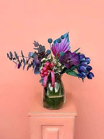 Cam Vazoda Vip Blue Sky Laleler