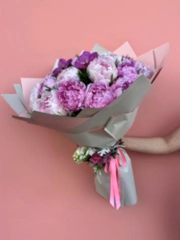 20’li Pembe Şakayık Buketi