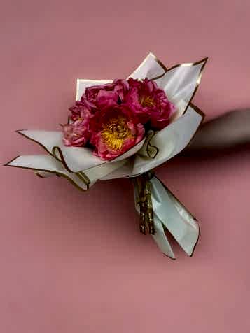 Coral Sunset Şakayık Buketi