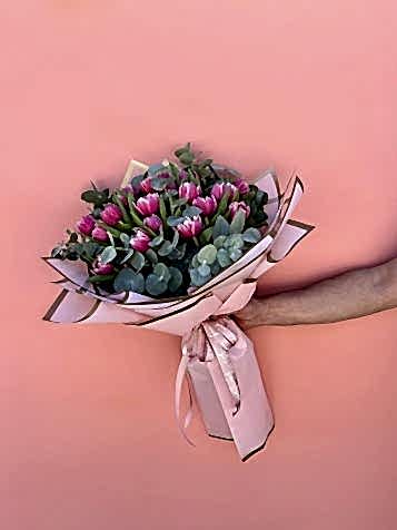 Bianka Pembe Lale Buketi