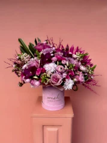 Kadife Pembe Kutuda Pink Chic Aranjman