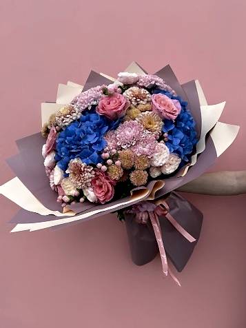 Amour Bleu Karışık Lüks Buket