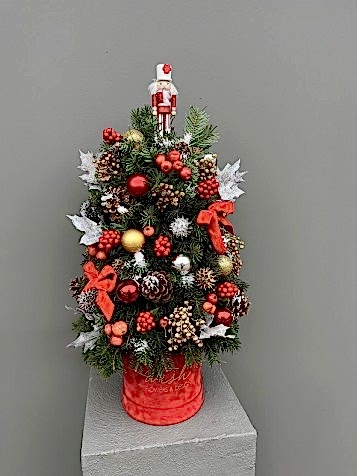 Kırmızı Kadife Kutuda Çam Ağacı