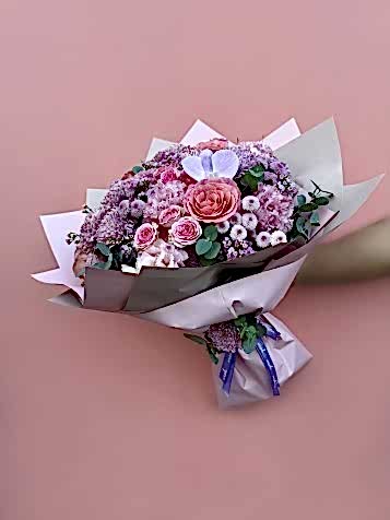 Blush Hermosa Karışık Buket