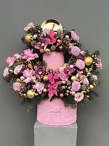 Pink Wonderland Grand Deluxe İki Katlı Kutu Aranjman