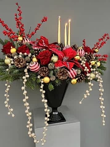 Red Velvet Özel Tasarım Deluxe Yılbaşı Aranjmanı
