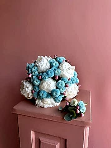 Blue Chic Gelin Buketi & Damat Yaka Çiçeği