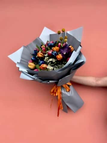 Karışık Lüks Lale Buketi